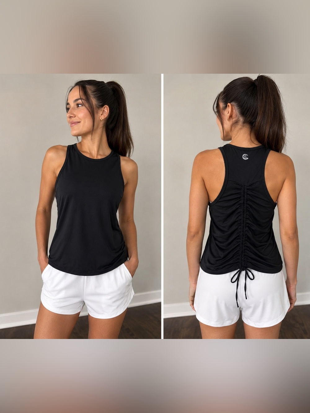 Johnny Was Calme Ease Racerback Tank Size M